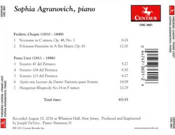 CD Frédéric Chopin: Polonaise-Fantaisie; Nocturne In C Minor; Après Une Lecture Du Dante - Fantasia Quasi Sonata; 3 Sonetti Del Petrarca; Hungarian Rhapsody No. 14