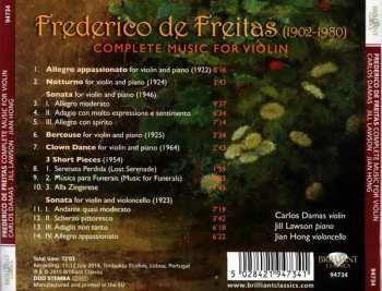 CD Carlos Damas: Complete Music For Violin