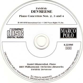 CD Daniel Blumenthal: Piano Concertos Nos. 2, 3 And 4