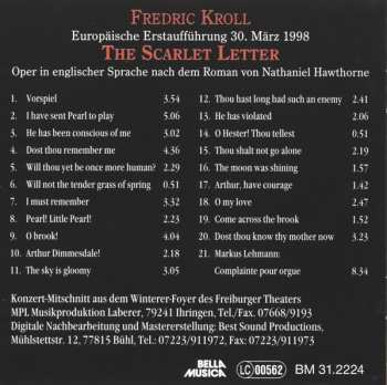 CD Dr. Fredric Kroll: The Scarlet Letter (Vorspiel Und Dritter Akt)