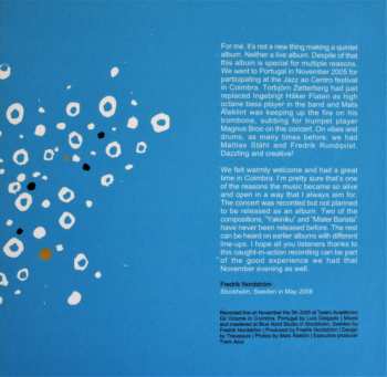 CD Fredrik Nordström Quintet: Live In Coimbra