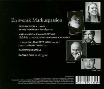CD Fredrik Sixten: En Svensk Markuspassion