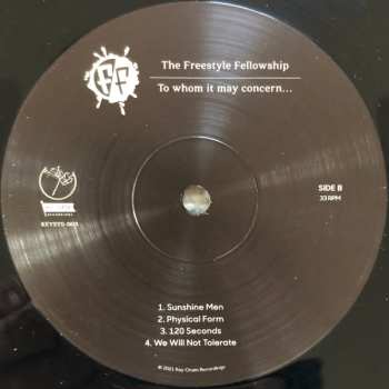 2LP Freestyle Fellowship: To Whom It May Concern...