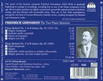 CD Friedrich Gernsheim: Piano Quintet No. 1 In D Minor, Op. 35 / Piano Quintet No. 2 In B Minor, Op. 63