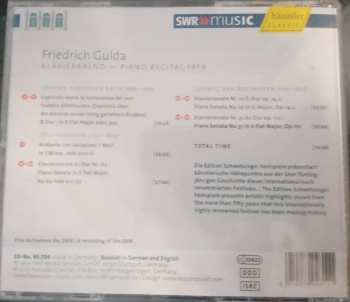 CD Johann Sebastian Bach: Piano Recital 1959