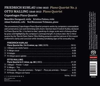 CD Daniel Friedrich Rudolph Kuhlau: Piano Quartet No.3 / Piano Quartet