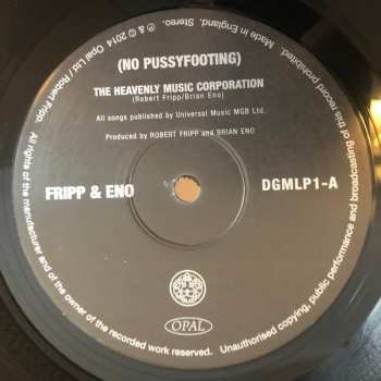 LP Fripp & Eno: (No Pussyfooting)
