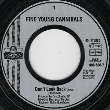 SP Fine Young Cannibals: Don't Look Back