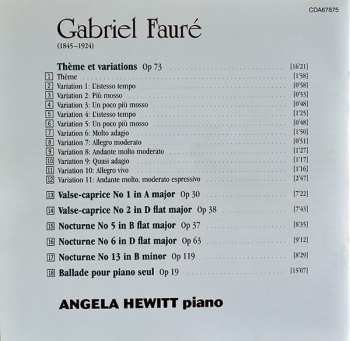 CD Gabriel Fauré: Piano Music