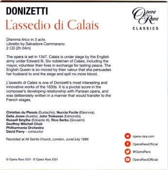 7CD/Box Set Gaetano Donizetti: Il Diluvio Universale / Ugo Conte Di Parigi / L'Assedio Di Calais (Three Complete Operas) LTD
