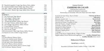 7CD/Box Set Gaetano Donizetti: Il Diluvio Universale / Ugo Conte Di Parigi / L'Assedio Di Calais (Three Complete Operas) LTD