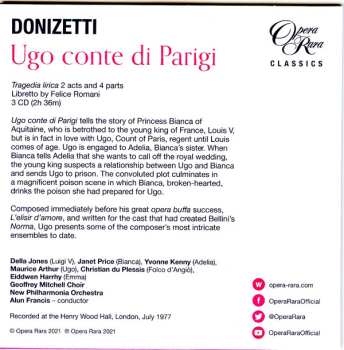 7CD/Box Set Gaetano Donizetti: Il Diluvio Universale / Ugo Conte Di Parigi / L'Assedio Di Calais (Three Complete Operas) LTD