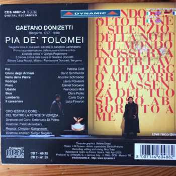 2CD Gaetano Donizetti: Pia De' Tolomei