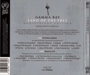 2CD Gamma Ray: Land Of The Free DIGI