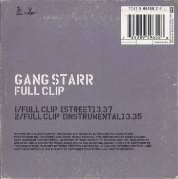 CD Gang Starr: Full Clip