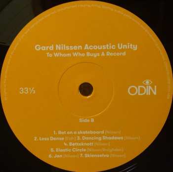 LP Gard Nilssen's Acoustic Unity: To Whom Who Buys A Record