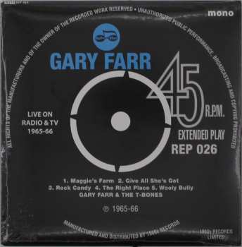 Album Gary Farr: Live On Radio & Tv 1965-1966