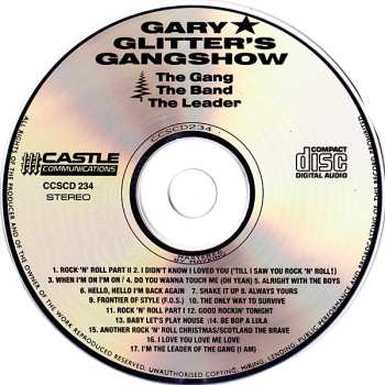 CD Gary Glitter: Gary Glitter's Gangshow: The Gang, The Band, The Leader