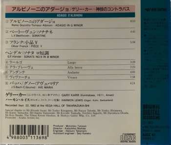 CD Gary Karr: Adagio D'Albinoni