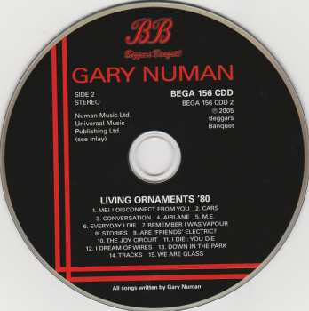 2CD Gary Numan: Living Ornaments '80