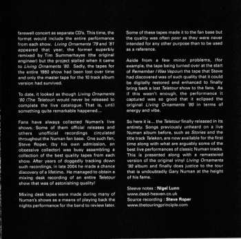 2CD Gary Numan: Living Ornaments '80