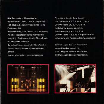 2CD Gary Numan: Living Ornaments '80
