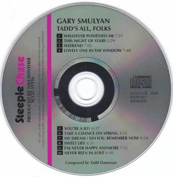 CD Gary Smulyan: Tadd's All, Folks