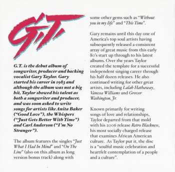 CD Gary Taylor: G.T.