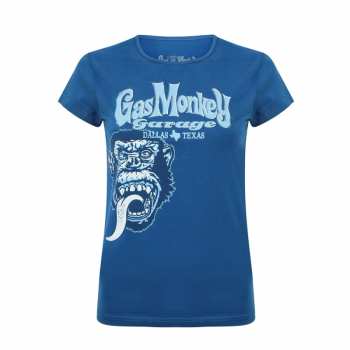 Merch Gas Monkey Garage: Tričko Dámske Tonal Monkey Classic (blue)
