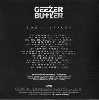 4CD/Box Set Geezer Butler: Manipulations Of The Mind (The Complete Collection)