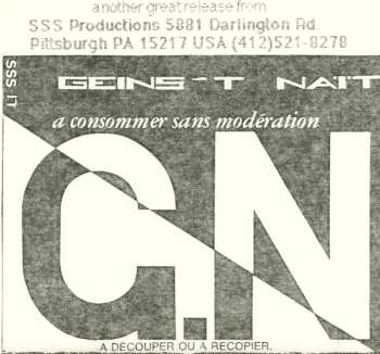 Album Geins't Naït: A Consommer Sans Moderation