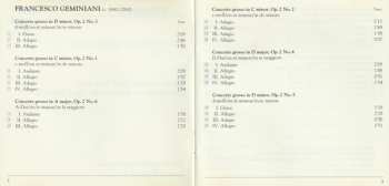 CD Francesco Geminiani: Concerti Grossi