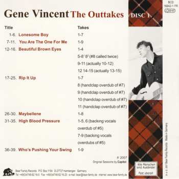 6CD/Box Set Gene Vincent: The Outtakes