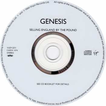 CD Genesis: Selling England By The Pound