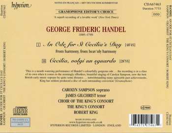CD Georg Friedrich Händel: An Ode For St Cecilia's Day / Cecilia, Volgi Un Sguardo
