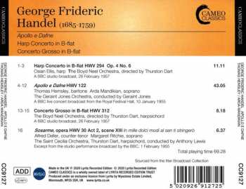 CD Georg Friedrich Händel: Apollo E Dafne - Harp Concerto In B-Flat - Concerto Grosso In B-Flat
