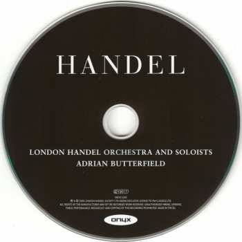 CD Georg Friedrich Händel: Chandos Te Deum | Chandos Anthem No. 8