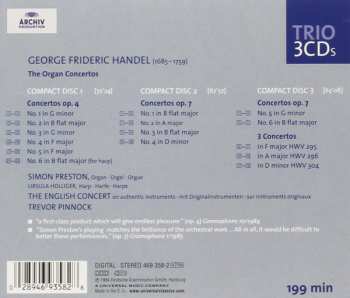 3CD Georg Friedrich Händel: Complete Organ Concertos