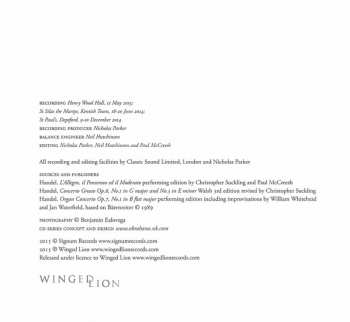 2CD Paul McCreesh: L'Allegro, Il Penseroso Ed Il Moderato (1740)