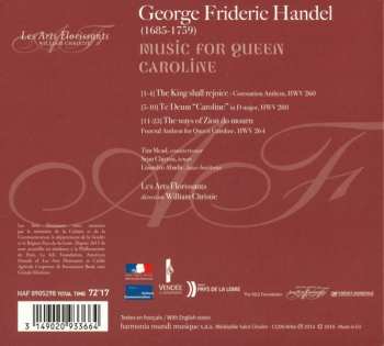 CD Georg Friedrich Händel: Music For Queen Caroline