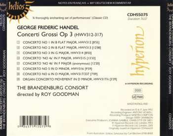 CD Georg Friedrich Händel: Six Concerti Grossi Op. 3