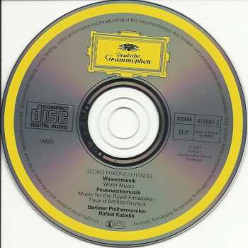 CD Berliner Philharmoniker: Water Music / Music For The Royal Fireworks