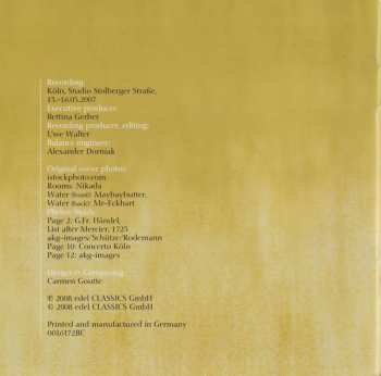 CD Georg Friedrich Händel: Wassermusik = Water Music
