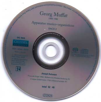 2SACD Georg Muffat: Apparatus Musico-organisticus