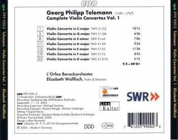 CD Georg Philipp Telemann: Complete Violin Concertos Vol. 1