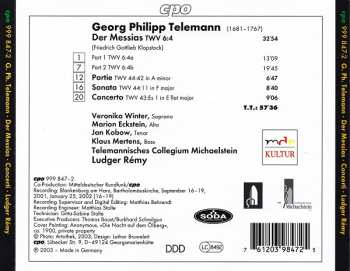 CD Georg Philipp Telemann: Der Messias. Concerti