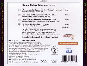 CD Georg Philipp Telemann: Drei Sind, Die Da Zeugen Im Himmel - Cantatas
