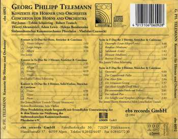 CD Georg Philipp Telemann: Konzerte Für Hörner Und Orchester = Concertos For Horn And Orchestra