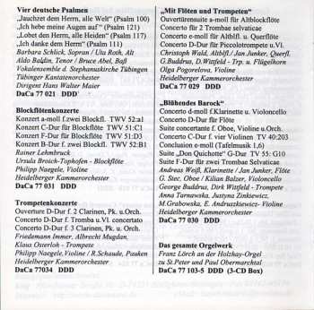 CD Georg Philipp Telemann: Konzerte & Konzertante Sinfonien