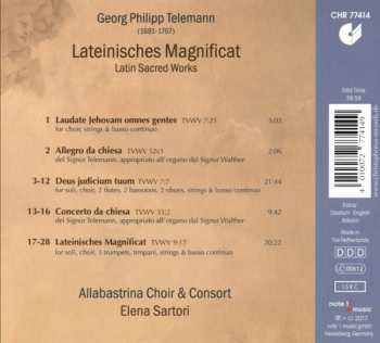 CD Georg Philipp Telemann: Lateinisches Magnificat - Latin Sacred Works